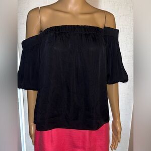 Milly,  black off the shoulder blouse. Sz. S